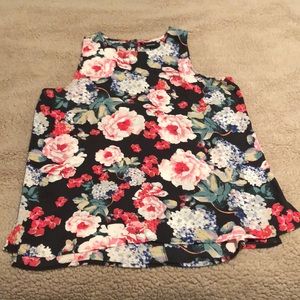 Floral dressy tank top